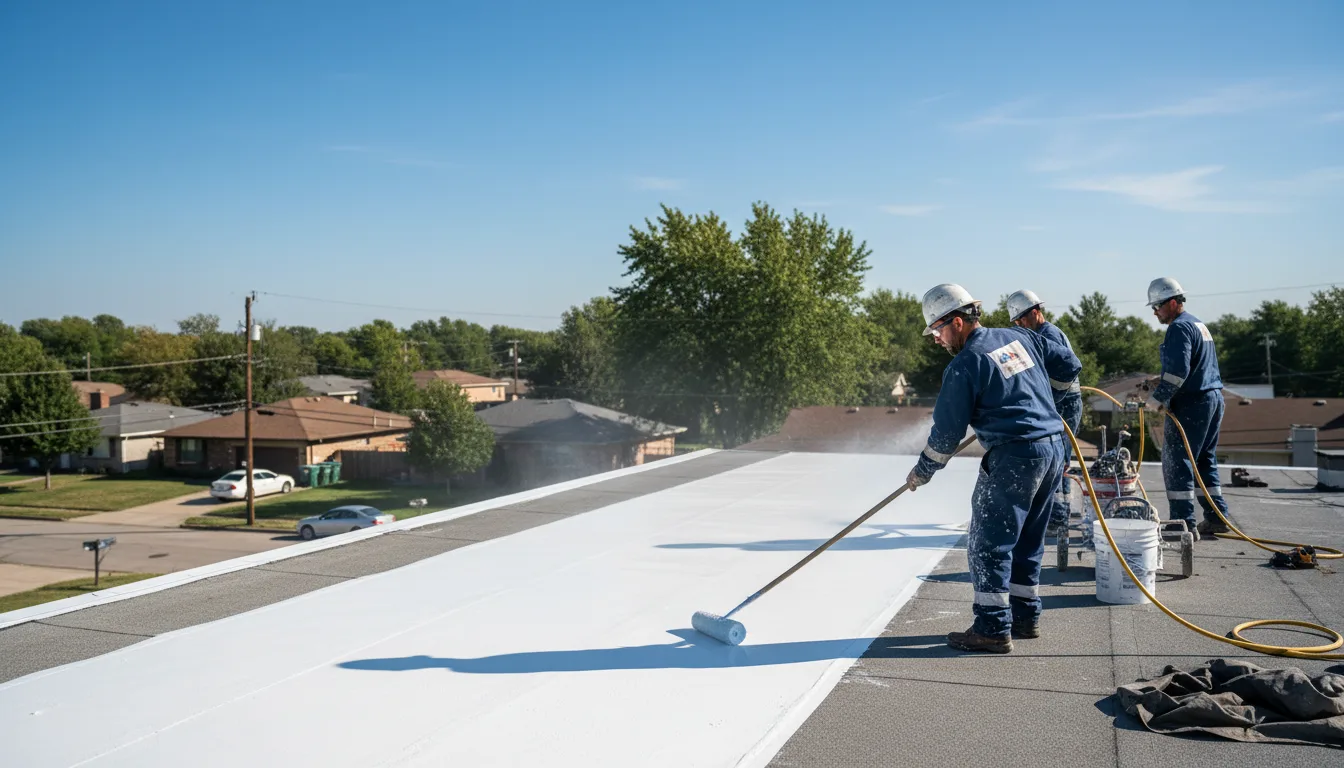 Commercial roof coating in Stoughton, WI near me
